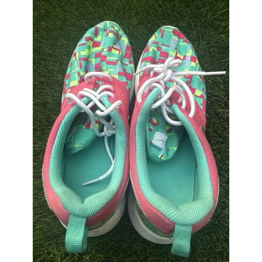 Nike Rosherun Print (GS) 677784 601 Casual Running Sneakers 7Y
